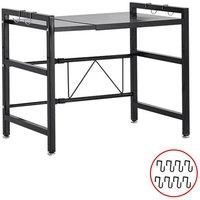 Kitchen Corner Shelf 2 Tier Expandable Microwave oven Rack Stand Storage Holder