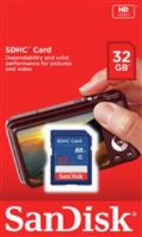 SanDisk Blue SDHC Memory Card - 32GB