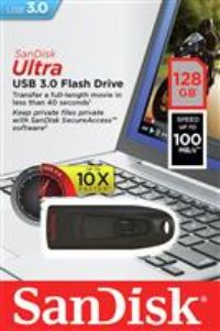 SanDisk Ultra 128 GB USB Flash Drive USB 3.0 Up to 130 MB/s Read