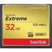 32GB SanDisk EXTREME Compact Flash Card CF - UDMA 7 - VPG 20 - 120MB/s