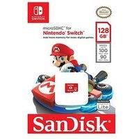 SanDisk SDSQXAO-128G-GNCZN microSDXC UHS-I Card for Nintendo Switch, 128 GB, Nintendo Licensed Product