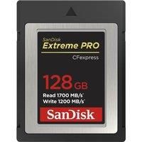 SanDisk Extreme PRO 128GB CF Express Card Type B, up to 1700MB/s, for RAW 4K video, Black