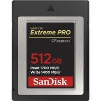 SanDisk 512GB Extreme PRO CFexpress Type B card RAW 4K video recording + RescuePro Deluxe up to 1700 MB/s