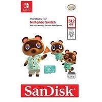 SanDisk microSDXC UHS-I card for Nintendo 512GB - Nintendo licensed Product, Green