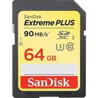 SANDISK Extreme Plus Class 10 SDXC Memory Card - 64 GB