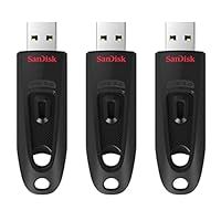SanDisk Ultra 64GB USB Flash Drive USB 3.0 up to 130MB/s Read - Triple Pack