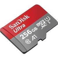 SanDisk 256GB Ultra microSDXC 150MB/s+SD Adapter, Black