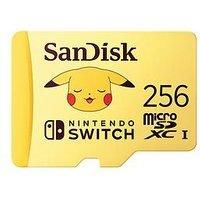 SanDisk SDSQXAO-256G-GN6ZK 256GB MicroSDXC Card Licensed for Nintendo Switch Pokémon Edition Pikachu