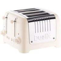 Dualit 46213 4 Slot Lite Toaster in Canvas White Finish