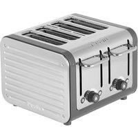 Dualit 4 slot Architect Toaster, Stainless steel with Grey trim, 46526