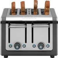 Dualit 4 slot Architect Toaster, Stainless steel with Grey trim, 46526