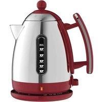 Dualit Lite Kettle - 1.5L Jug Kettle - Polished with Gloss Red Trim, High Gloss Finish - Fast Boiling Kettle by Dualit - 72001