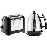 Dualit Lite Kettle & 2 Slot Toaster Black Gloss