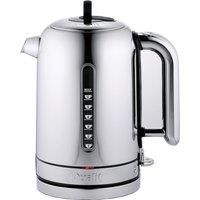 Dualit Classic 1.7L Kettle Polished Stainless Steel Black Trim 72815