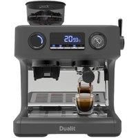 Dualit Espressivo Pro Espresso Machine 20 Bar Milk Frother Built In Grinder Grey