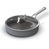 Ninja Foodi ZEROSTICK 26cm Sauté Pan with Lid, [C30126UK] Hard Anodised Aluminium, Non-Stick, Induction Compatible, Dishwasher Safe