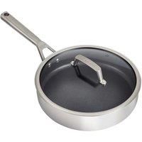 Ninja Foodi ZEROSTICK Stainless Steel 26cm Sauté Pan [C60126UK] Non-Stick, Induction Compatible, Dishwasher Safe