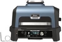 Ninja Woodfire Pro Connect XL Electric BBQ Grill and Smoker with App Control, Digital Probe, Large 7-in-1 Outdoor Grill and Air Fryer with Woodfire Pellets, Weather Resistant, Blue and Black OG901UK