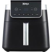 Ninja AF180UK Single Drawer Air Fryer, 2000 W, Black/Silver