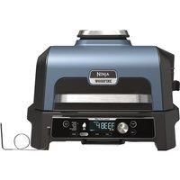 NINJA Woodfire Pro Connect XL OG901UK Outdoor Electric BBQ Grill & Smoker £ Black & Blue