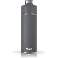Ninja Thirsti Water Bottle and Flask 700 ML with Leak-Proof Lid, Designed for Carbonated, Hot & Cold Drinks, Ideal for Travel & Sports, Triple Insulated, Stainless Steel Bottle, Grey, DW2401EUUKGY