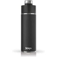 Ninja Thirsti Water Bottle and Flask 530 ML with Leak-Proof Lid, Designed for Carbonated, Hot & Cold Drinks, Ideal for Travel & Sports, Triple Insulated, Stainless Steel Bottle, Black, DW1801EUUKBK
