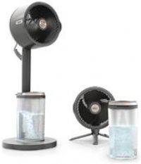 Shark FlexBreeze Pro Mist Cordless Indoor & Outdoor Fan with Outdoor Misting System, Up to 20m Reach, 24hr Runtime, Pedestal & Table Fan, 5 Speeds, Quiet, Remote Control, Charcoal Grey FA300UK