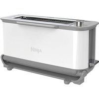 NINJA Foodi ST200UKWH 3-in-1 Toaster, Grill & Panini Press - White, White