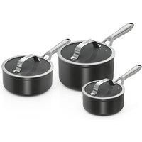 Ninja Zerostick Ceramic Pro 3 Piece Saucepan Set