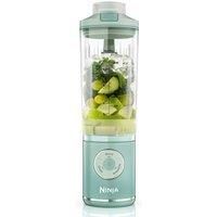 Ninja Blast Max Portable Blender, 570ml, Rechargeable Battery, Blending Cup & Leak-proof Lid, 3x Blend Functions, Makes Smoothies, Protein Shakes, Blends Ice & Frozen Fruit, Seaglass BC251UKMT