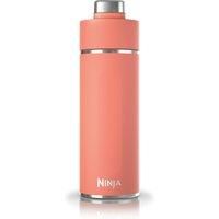 Ninja Thirsti Water Bottle and Flask 530 ML with Leak-Proof Lid, Designed for Carbonated, Hot & Cold Drinks, Ideal for Travel & Sports, Triple Insulated, Stainless Steel, Coral, DW1801EUUKPE