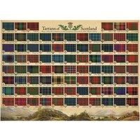 Cobble Hill 1000 Piece Puzzle Tartans of Scotland-Sample Poster Included