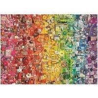 Cobble Hill 1000 Piece Puzzle Colourful Rainbow-Sample Poster Included, Medium, Red