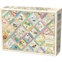 Cobble Hill 1000 Piece Puzzle Country Diary Quilt-Sample Poster Included