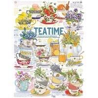 Cobble Hill 1000 Piece Puzzle Tea Time-Sample Poster Included