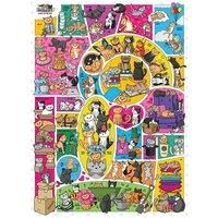 Cobble Hill 1000 Piece Puzzle Doodlecats-Sample Poster Included