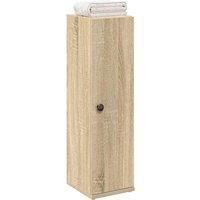 Bathroom Cabinet with Roll Holder Sonoma Oak 20.5x22x72 cm