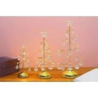 Luxury Led Crystal Christmas Tree Lamp - 3 Sizes & 2 Colours