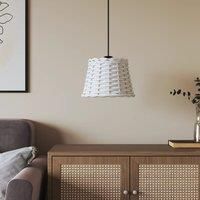 Ceiling Lamp Shade White £20x15 cm Wicker