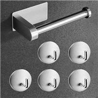 Toilet Paper Holder - Hooks Pack Self Adhesive - No Drilling - 5 304