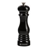 Le Creuset Classic Adjustable Pepper Mill Grinder, Chip-resistant ABS Plastic, Anti-Corrosion, 40g, Black Onyx