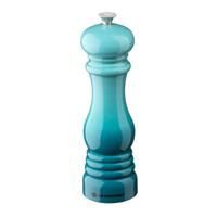 Le Creuset Classic Adjustable Pepper Mill Grinder, Chip-resistant ABS Plastic, Anti-Corrosion, 40g, Teal