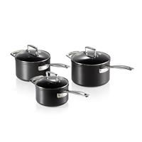 Le Creuset 51803000010002 TNS 3-pcs Set (incl. 16/18/20cm Saucepan w/gl.Lid), Aluminium