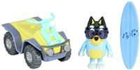 Bluey 17549 Vehicle & Figure Beach Quad with Bandit, Multicolor