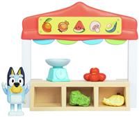 Bluey Mini Playsets Bluey Farmers Market Playset Includes Articulated Bluey Figure With Shopping Bag And Accessories With Dollarbucks