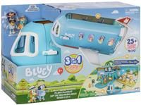 Bluey 3-in-1 Transforming Plane Playset, Transforms From A Plane To A Resort and a Boat! Opens Up To Expand Out To A 27 Inch/ 70cm Wide Holiday Vacation Resort Playset, Over 25 Sounds And Phrases