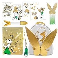 Real Littles 25416 Collectible Micro Disney Tinker Bell Backpack with 6 Surprise Toy Accessories Inside, White|Yellow|Green