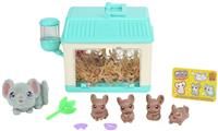 Little Live Pets - Mama Surprise Minis, Feed and nurture a Lil/' Mouse Inside their Hutch so she can be a Mama, She has 2, 3, or 4 Babies with Surprise Accessories to Dress Up the Babies,