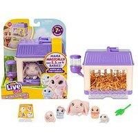 Little Live Pets Mama Surprise Minis Bunny Toy, Care For Your Mama Bunny in Their Hutch To Reveal 2, 3, or 4 Mini Babies