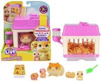 Little Live Pets Mama Surprise Minis Hamster Toy, Care For Your Mama Hamster in Their Hutch To Reveal 2, 3, or 4 Mini Babies